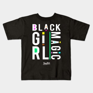 Proud African American Proud Black Girl Magic T Shirt Kids T-Shirt